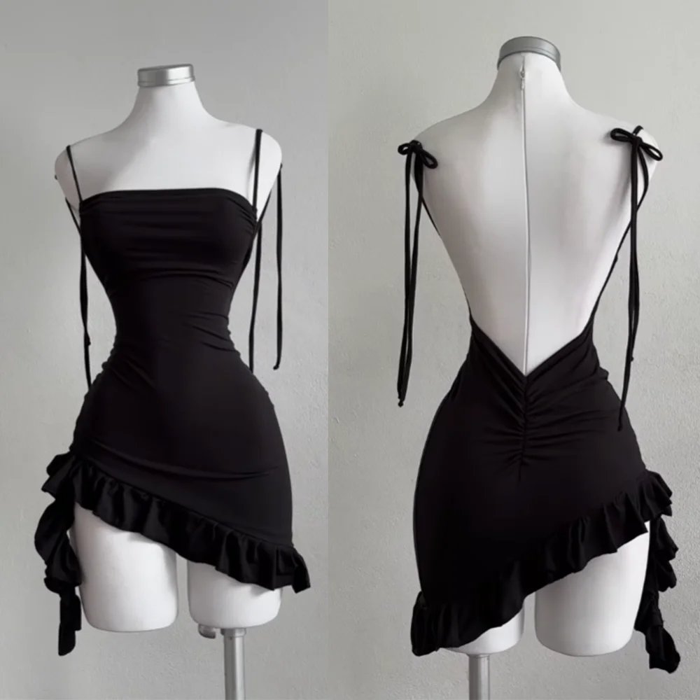 Miwana Black Party Bodycon Dress